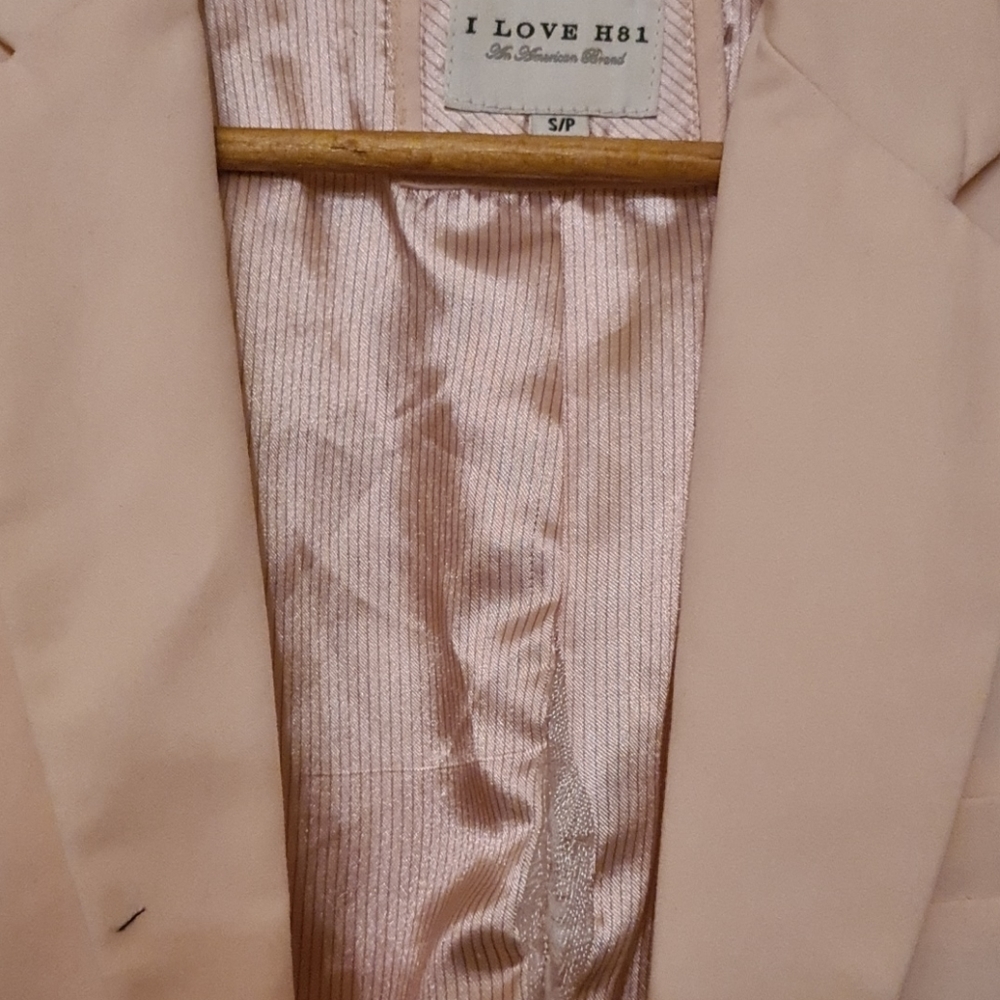 Forever 21 pink lined blazer sz S - Picture 2 of 4